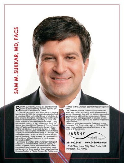 DR. SAM SUKKAR IS A “TOP DOC” IN BAY AREA MAGAZINE.